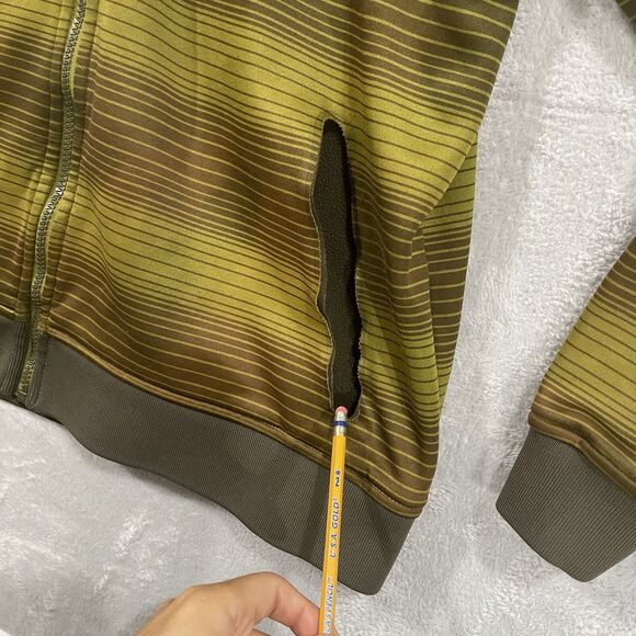 SIMS Snowboarding Full Zip Hooded Jacket Men Large Green Vintage Y2K READ - Picture 8 of 12